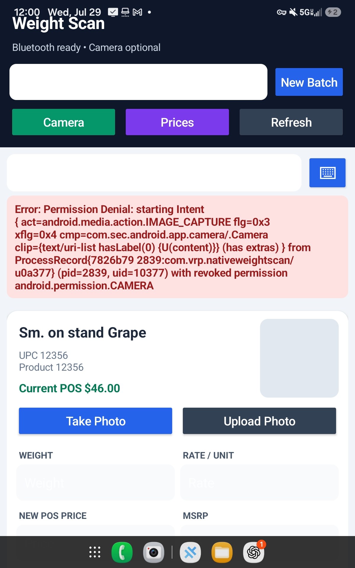 Sm. on stand Grape